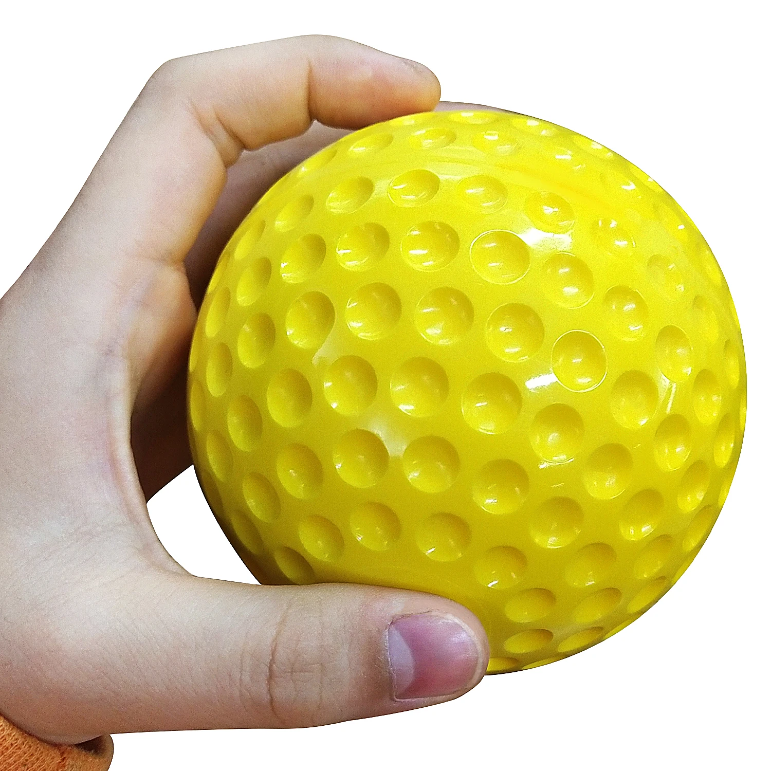 Factory Directly12 Inch Yellow Hard Dimple Pitching Cricket Bowling Machine Balls
