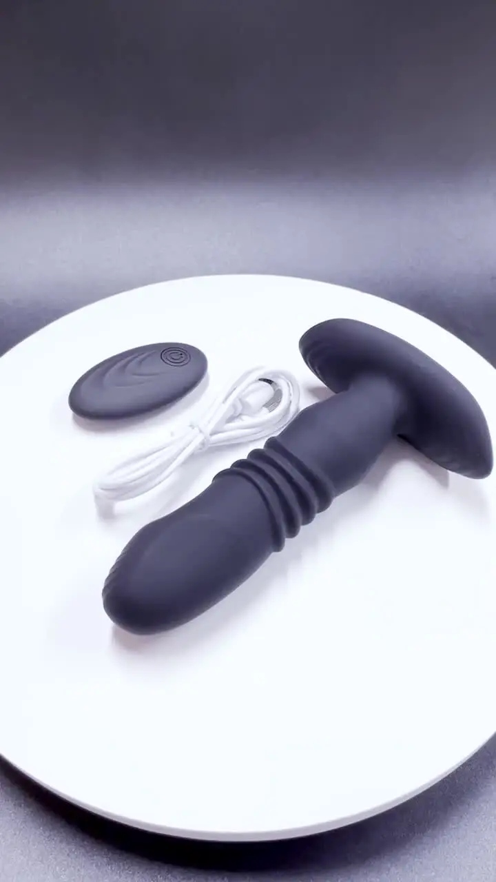 Experience Ultimate Pleasure: App-Controlled Telescopic Vibrating Anal Plug  For Prostate Massage!