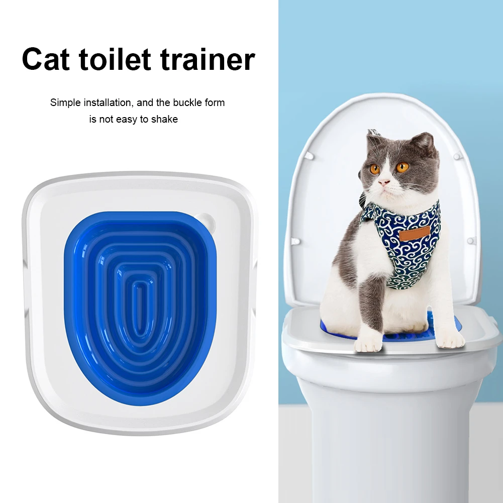 Plastic Toilet Training Seat Plastic Kitten Litter Box Cat Toilet