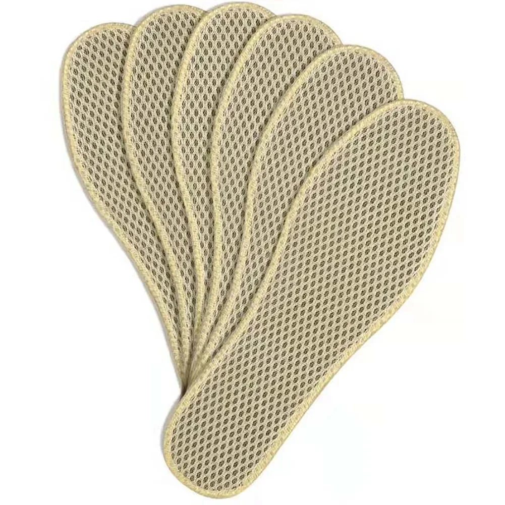 Men Running Sports Shoes Insert Bamboo Charcoal Deodorant Insoles Mesh Breathable Absorb-Sweat Shoe Pads shoe insoles