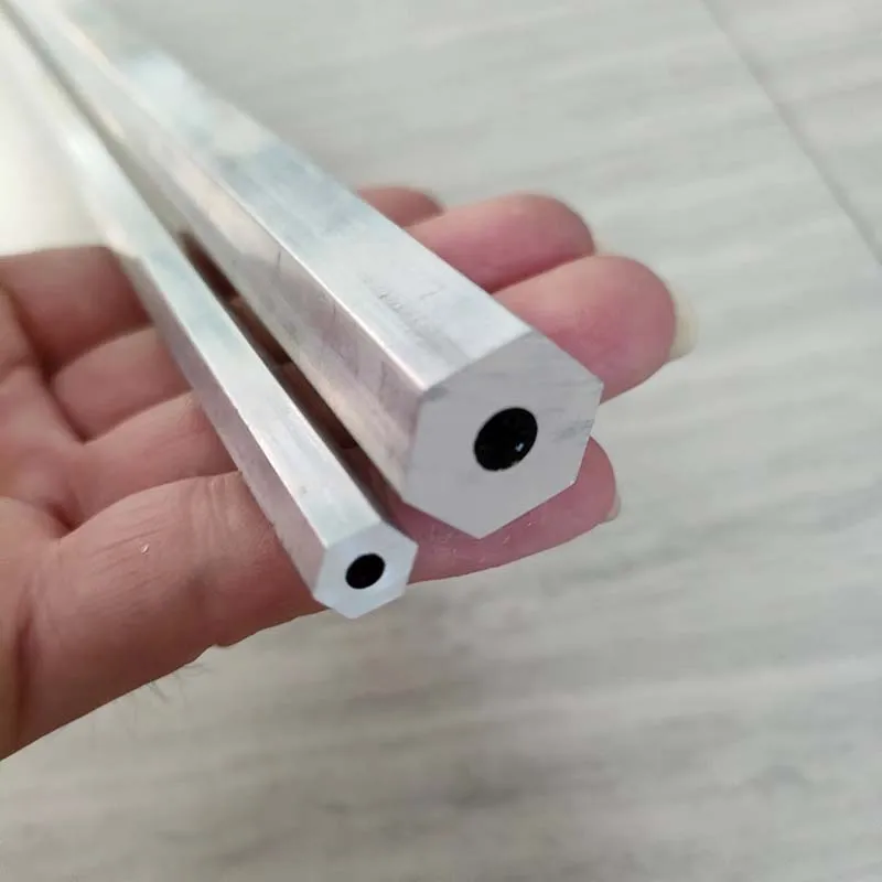 Aluminium tube 6063 AL hexagonal tubing hollow hexagonal rod bar all sizes DIY