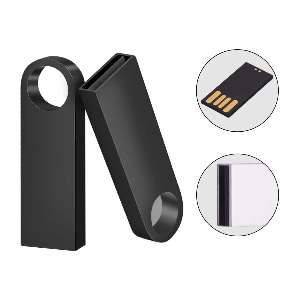 Waterproof Silver USB Flash Drive – Versatile Capacity Options – Perfect Gift