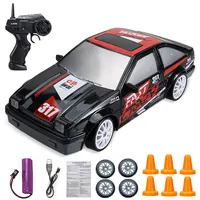 Remote Control Car 2.4G Drift RC Car 4WD RC Drift Car Toy GTR AE86 Four-wheel Drive Racing for Children's Boys Kids Gift 1