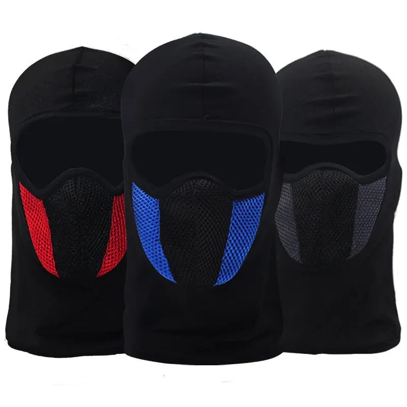 

Breathable Balaclava Motorcycle Full Face Mask Motorbike Cycling Bike Mask Motocross Helmet Hood Moto Riding Neck Face Mask
