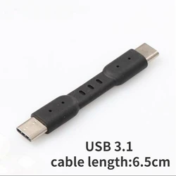 Ultra - Short USB - C Cable: Perfect for Mobile Phone and USB DAC+Headphone Amplifier Connections (TypeC 3.1rigid cable)
