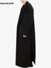 Mauroicardi Autumn Winter Extra Long Black Oversized Thick Warm Soft Wool & Blends Coat Men Double Breasted Korean Fashion 2023 3