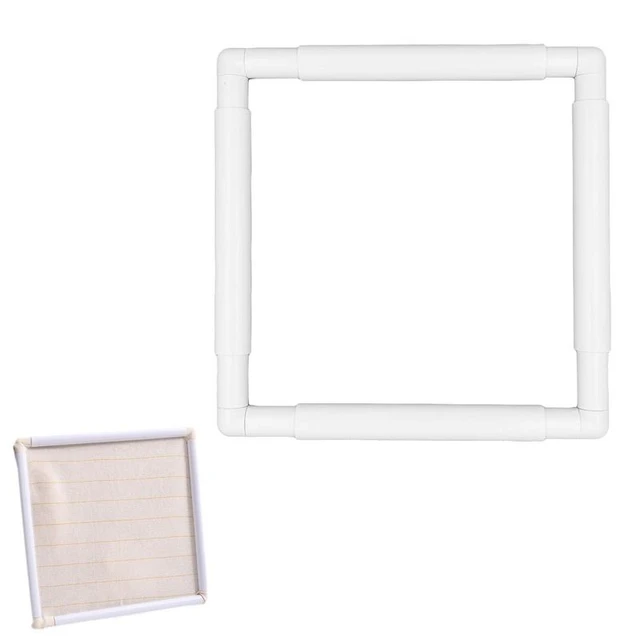 Square Embroidery Hoop,Universal Plastic Embroidery Snap Frame