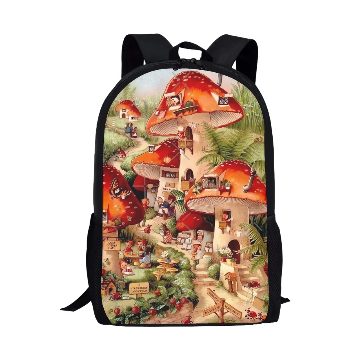 

Классический школьный ранец для подростков, прочный рюкзак с мультяшным принтом 17 дюймов, повседневный дизайнерский Вместительный Мешок на плечо для подростков