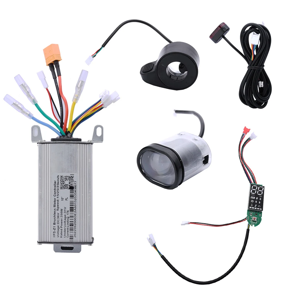 

36V 500W 17A Electric Scooter Controller Dashboard Accelerator Motherboard With Display For 10 Inch Electric Scooter Parts