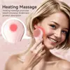 69218-154486.jpg Silicone Face Scrubber Electric Facial Cleansing Brush with Heating Vibration Waterproof Face Wash Brush with 5 Speed Adjustable