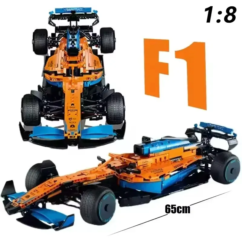 Technical F1 42171 1:8 1432PCS W14 E Performance Building Blocks Super Race Car Assembly Model Vehicle Toys Bricks for Boy Gifts