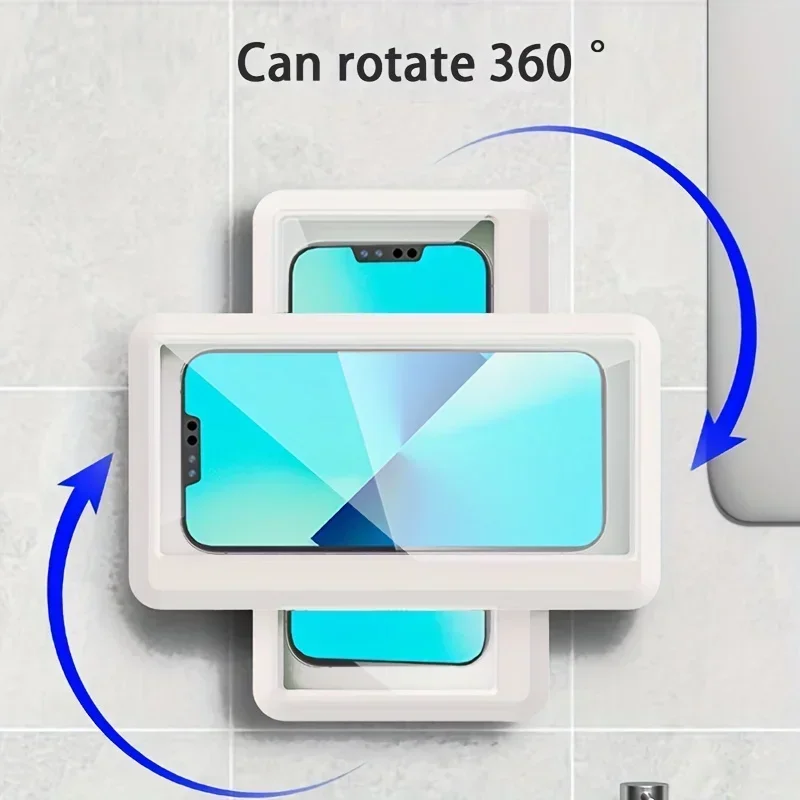 360 Rotation Waterproof and Anti-fog Mobile Phone Case for Bathroom Shower Phone Holder Waterproof Can Be Touched Shower Phone