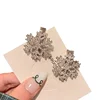 New 2pcs Sliver Snowflake Hair Clip Women Girls Sweet Bangs Side Clip Glitter Shiny Edge Hairpins Christmas Headwear