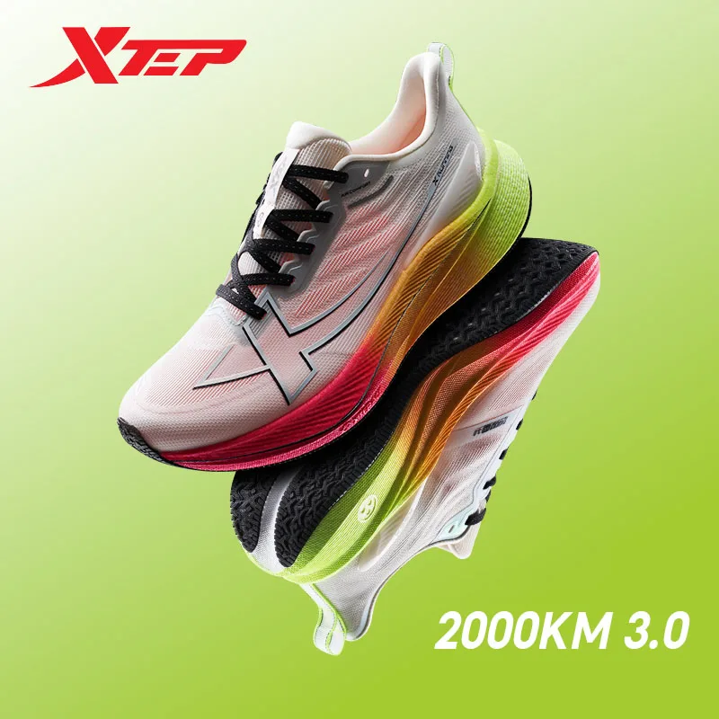 Xtep 2000km 3.0 Running Shoes for Women Spring Cushioning Training Jogging Wear-Resistant Lightweight