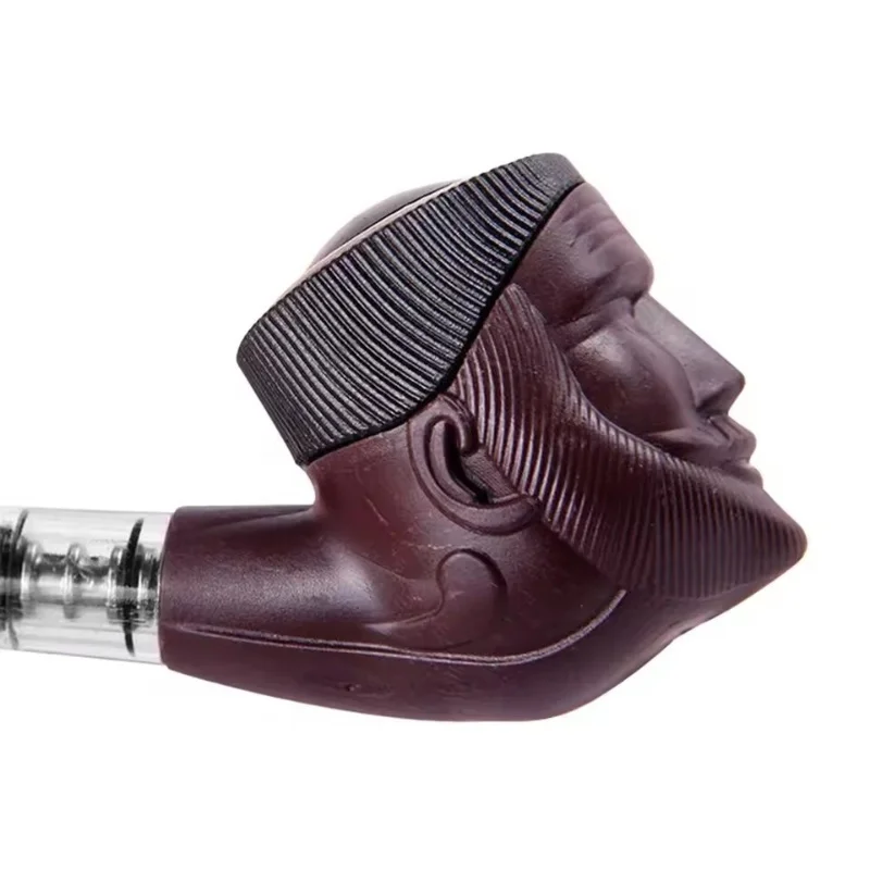 Smoking Accessories Tobacco Pipe Tobacco Smoking Accessories Herb Smoking Pipe Smoking Pipe Cigarette Tobacco Pipe Double Purpose Plastic Bent Pipe Engraving Face Iron Pot Cigarette Holder Filter Portable Smoking smoking accessories tobacco pipe tobacco smoking accessories herb smoking pipe smoking pipe
