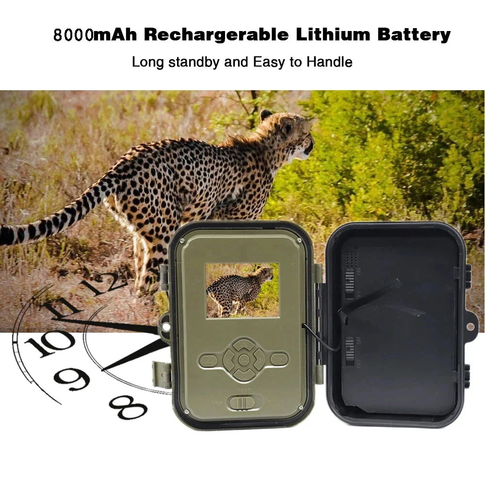 Suntek HC950A-Li Hunting Camera With 8000Mah Lithium Battery HD 4K 50MPNight Vision Dual Lens Infrared Sensing Waterproof IP65