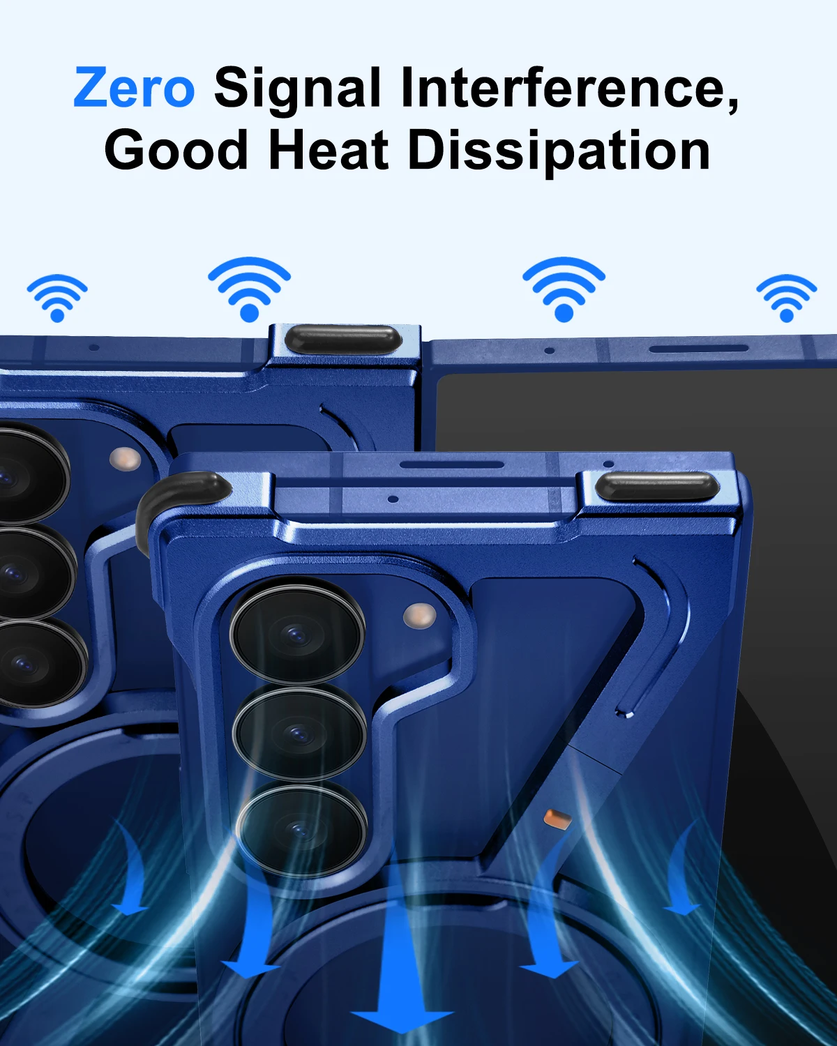 Eary Frame Case for Samsung Galaxy Z Fold 7 Magsafe with 360°Rotation Magnetic Stand Metal Phone Case Shockproof Protector Cover