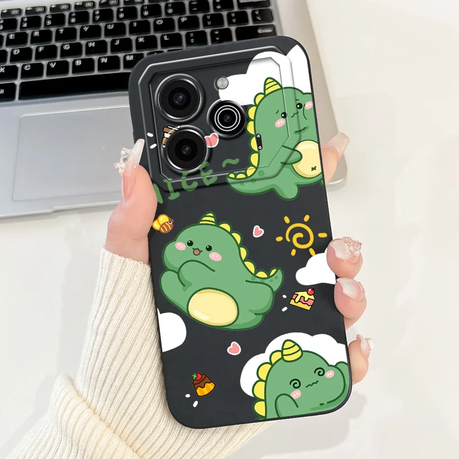 Cute Fashion Painted Soft TPU Phone Case - 6.78'' Cover with Bumper Protection