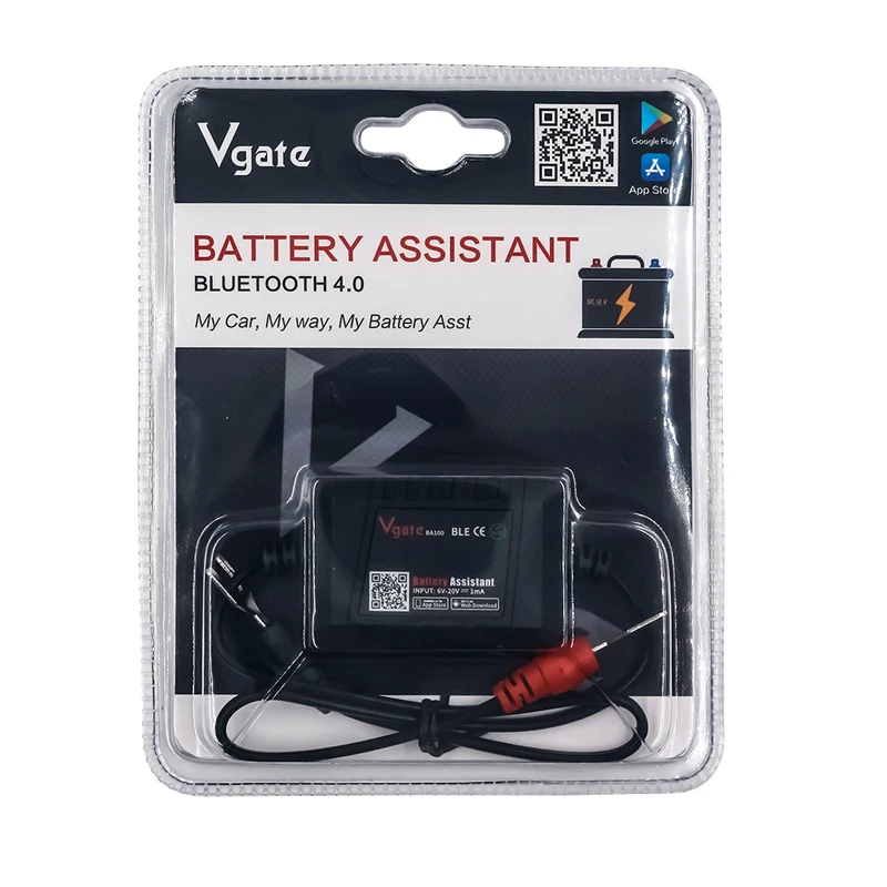 Original Vgate Car Battery Tester Bluetooth 4.0 12V Battery Assistant Car Analyzer Android IOS Phone