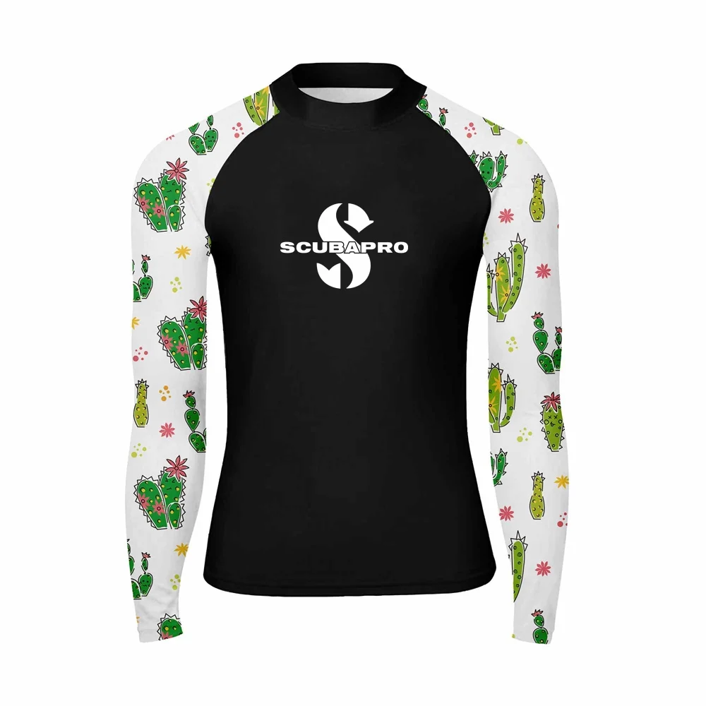 Men's Rash Guard Surfing Diving Swimwear Long Sleeve T-shirts UV Protection Swimsuit Swimming Shirt Beach Clothes Rashguard