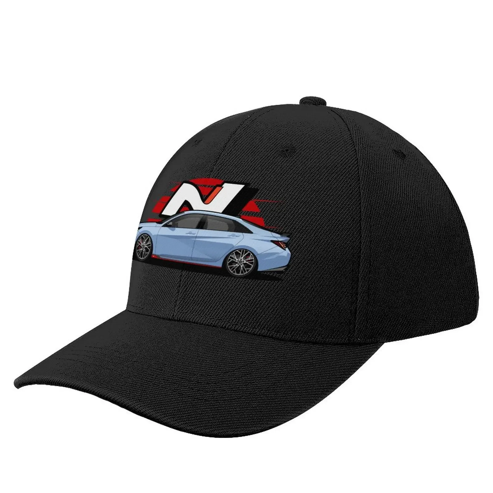 

i30N Sedan/Elantra N Side View Baseball Cap funny hat Hood Golf Women Men's