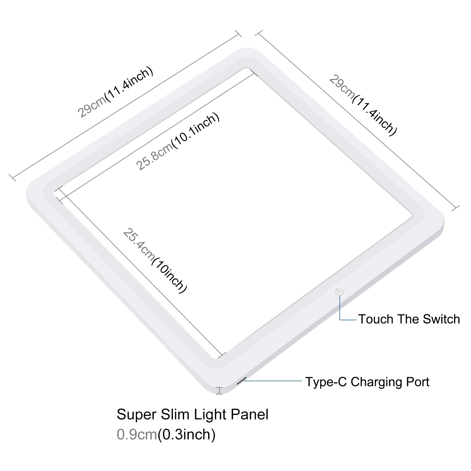 PULUZ 30cm Folding Ring Light Board Photo Lighting Studio Shooting Tent Box Kit Box with Shadowless Light Panel