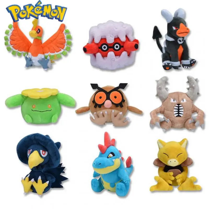 

Pokemon Plush Doll Abra Ho-Oh Croconaw Forretress Anime Figure Cute Plushies Cartoon Original Genuine Plush Animal Puppet Toys
