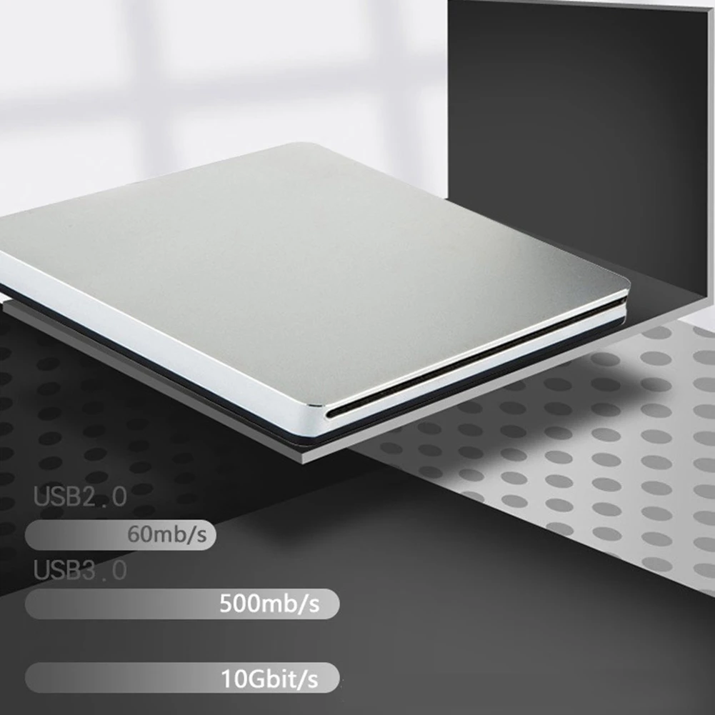 CD DVD 버너 듀얼 포트 슬롯 로딩, USB3.0, C타입 외장 모바일 광학 드라이브