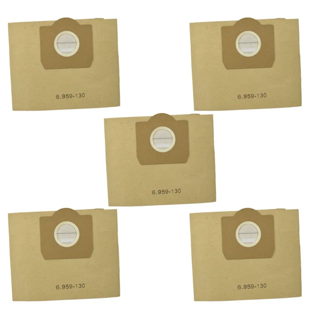 5PCS Vacuum Cleaner Dust Bag for Karcher WD3 WD3200/Rowenta RB88 RU100