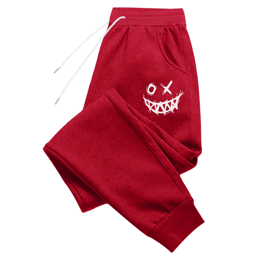 Autumn/Winter Men's Sweatpants Monster Smile Printed Lace-up Sweatpants Men Casual Pants for Daily Wear with Jogging Pants S-2XL 4