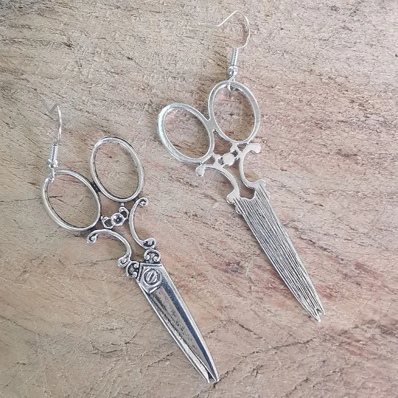 Large Scissor Dangle Drop Earrings For Women