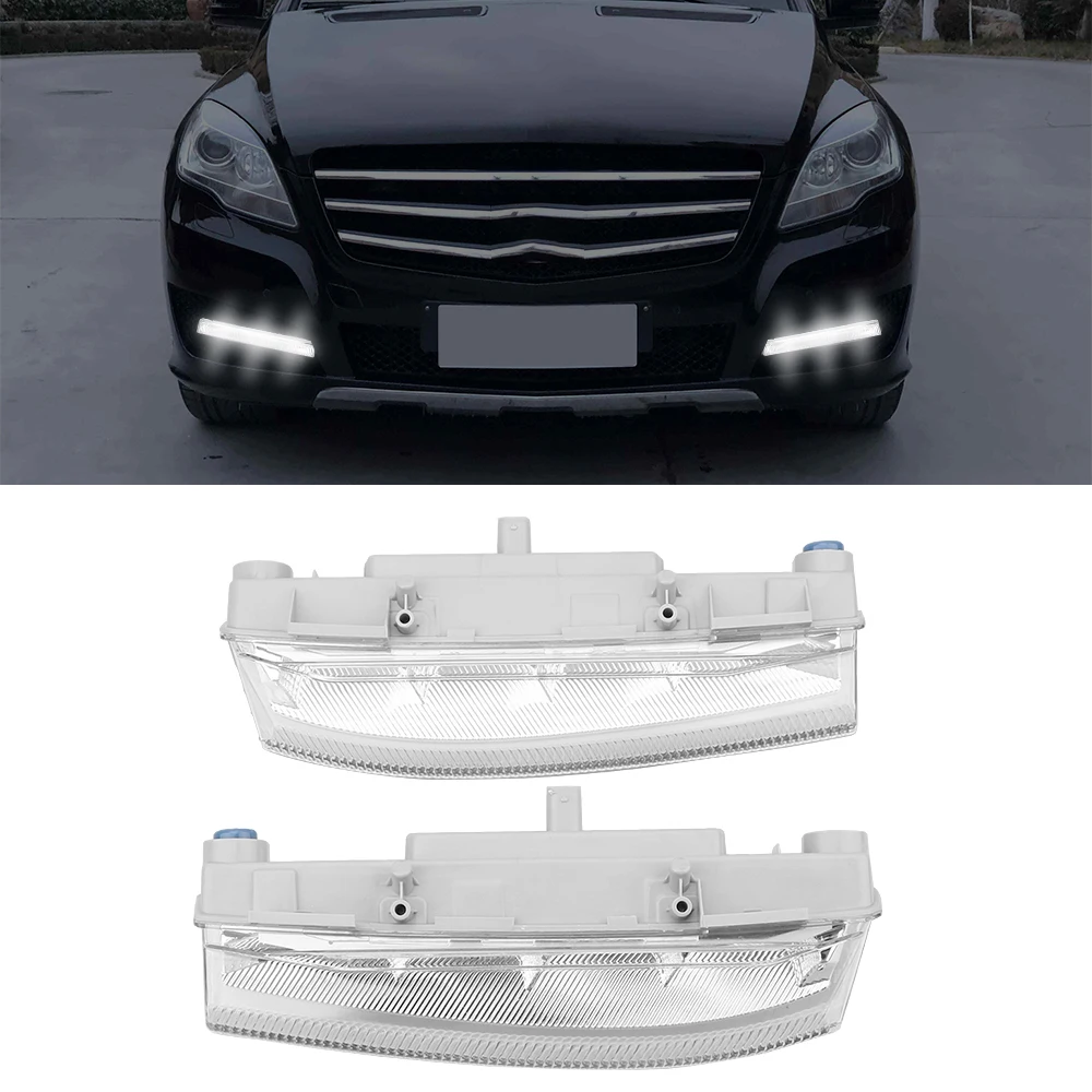 

Car Front LED DRL Daytime Running Lamp Fog Light For Mercedes Benz C-Class W204/S204 2007-2014 R172 2012 2013 W212 2009-2014