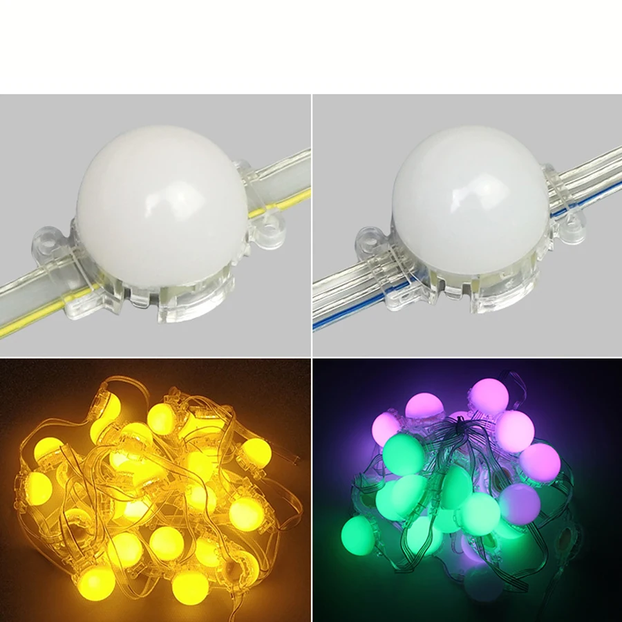 300PCS 12V DMX512 LED 모듈 30mm 3LED 픽셀 라이트 Smd 3535 5050 DJ Dmx Rgb 풀 컬러 엔터테인먼트 포인트 램프