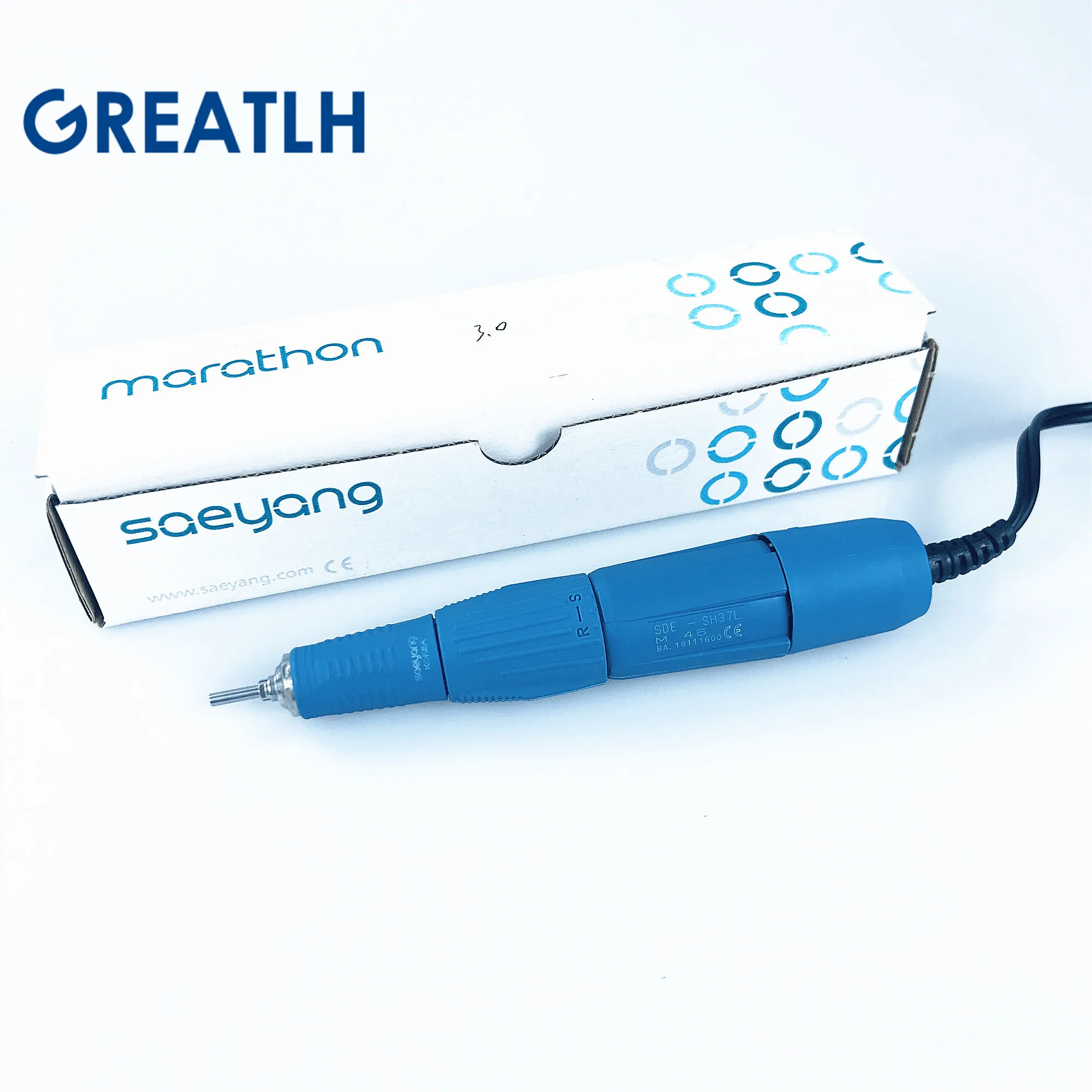 SDE-SH37L стоматолога лабораторный Полировальный Инструмент Микро Мотор наконечник Электрический Маникюр машина Дрель Ручка стоматологические материалы 45K об/мин