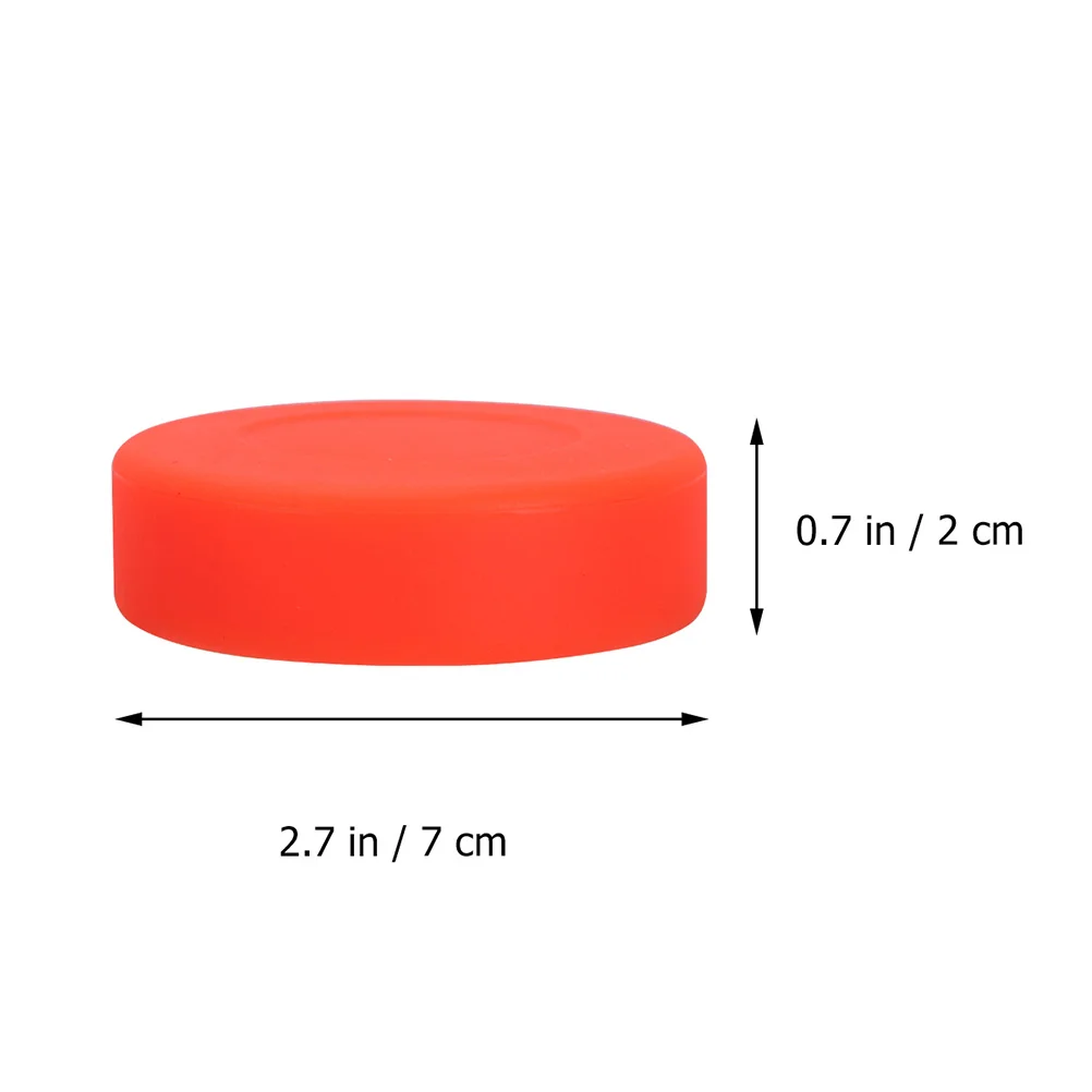 3Pcs Hockey Training Puck Puck Street Hockey Balls for Training (Orange) Inline 3
