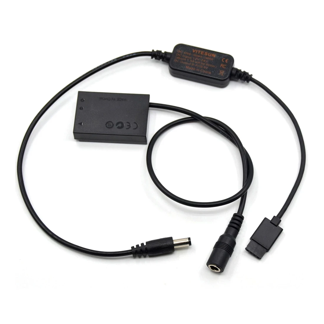 

DR-E15 DC Coupler LP-E12 Dummy Battery+Adapter Cable for DJI Ronin-S to Supply Power for Canon EOS-100D Kiss x7 EOS 100D Camera