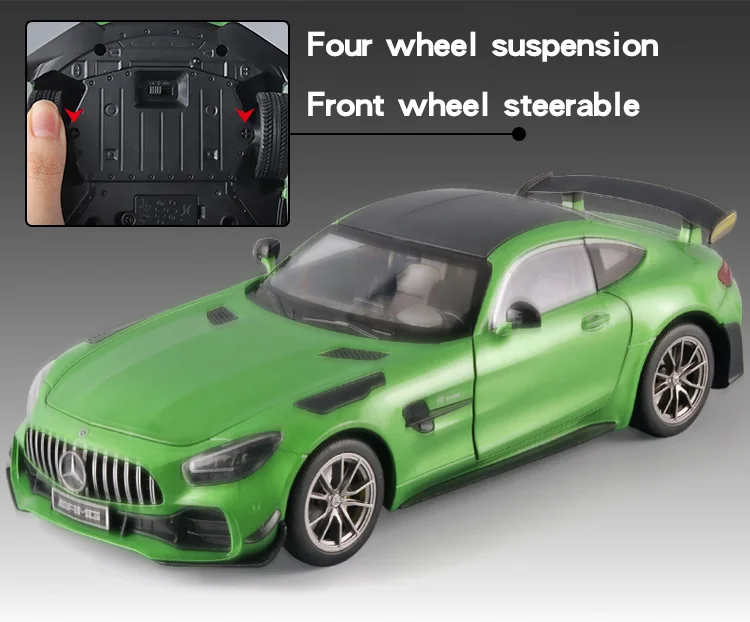 ミニカー Mercedes-AMG GT-RGreen Light Magno(1/18) 1/18 Mercedes-Benz AMG Gtr Model Car Diecasts Vehicle Collectable