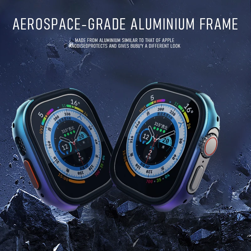 ˷̴ ձ ̽  ð Ʈ 49mm ƼŸ ÷ Ŀ, iwatch ø 8 TPU + ձ   Ʈ 49