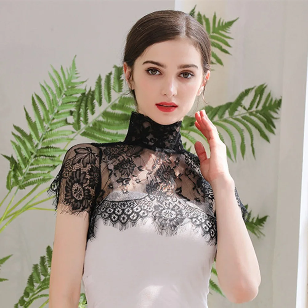 Polyester Yarn Lace Detachable Collar Shawl for Women