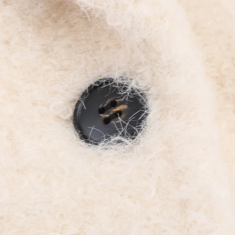 Women Autumn Winter Jacket 2025 New Fashion Chinchilia Loose Coat Chic Long Sleeve Double-Breasted Female High Street Outerwear