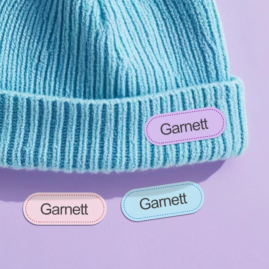 Eco-Friendly Custom Name Sticker Pack - Durable Washable Labels for Kids' Apparel & Accessories