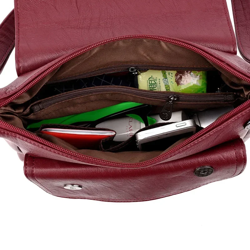 Luxury Designer Handbag High Quality Soft Leather Purses and Handbags Casual Shoulder Messenger Bags for Women 2026 New Sac