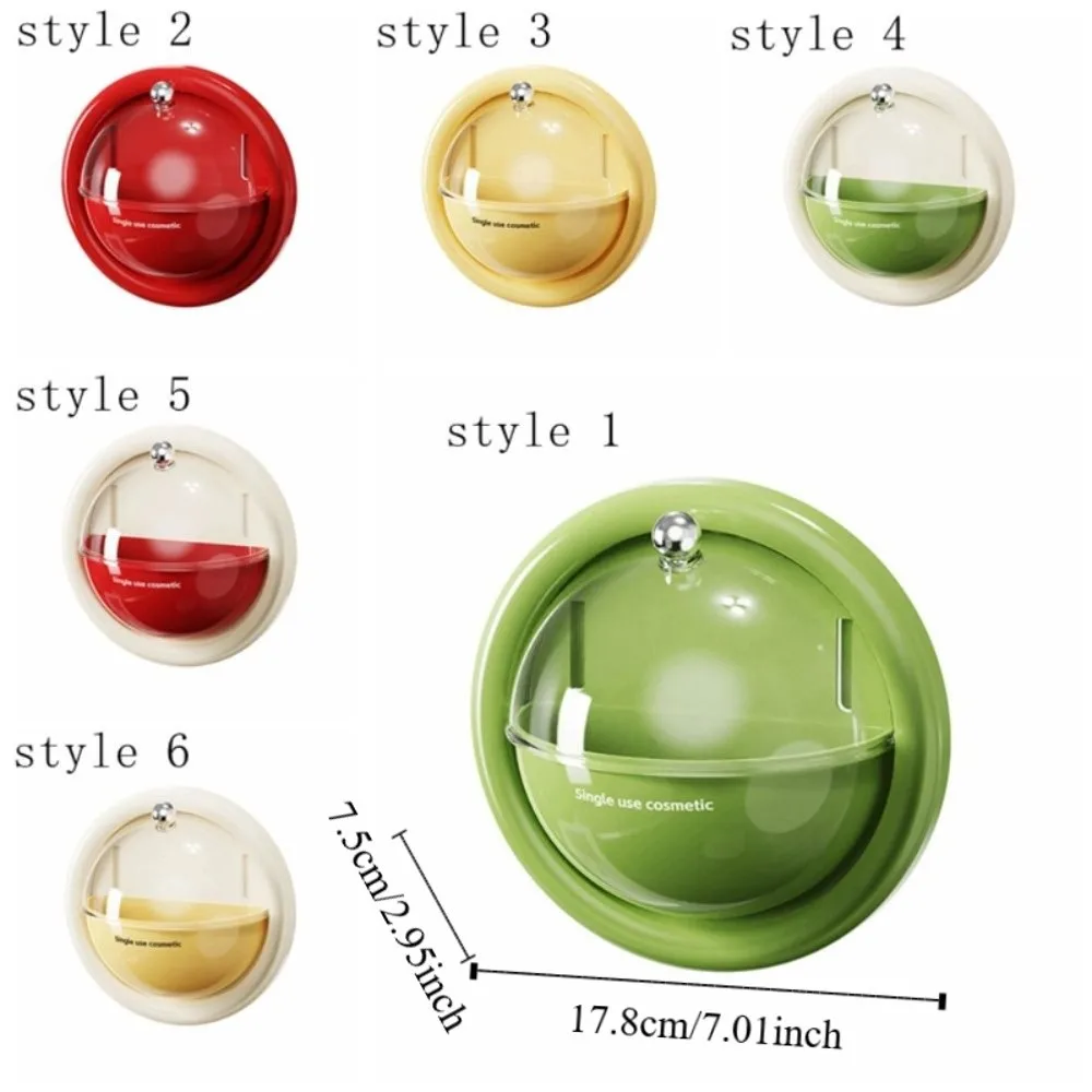 Rotating Flip Cover Single-use Essence Storage Box Dopamine Hemispherical Dust-Proof Box Plastic Compartment High-Capacity Box