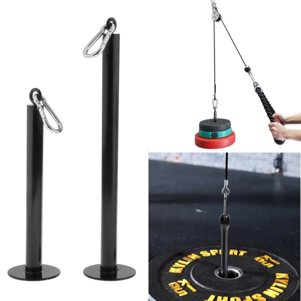 Fitness Weight Plate Loading Pin Stand Workout Weight Lifting Bracket Rack Snap Clip Pulley Cable Machine System