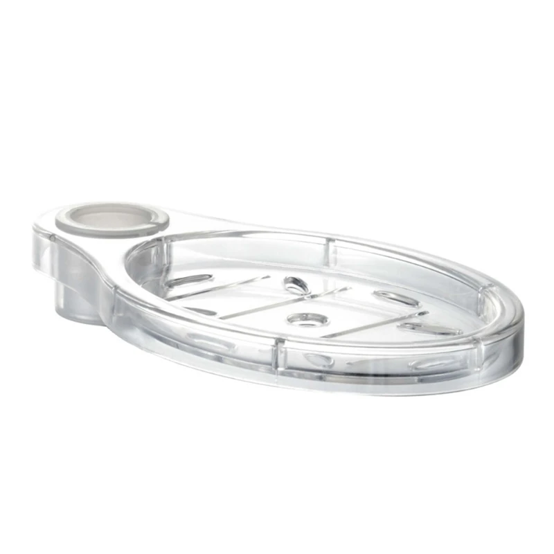 

Bathroom Lift Bar Soap Rack Clear Oval Shape Soap Box Bath Shower Bracket DropShipping