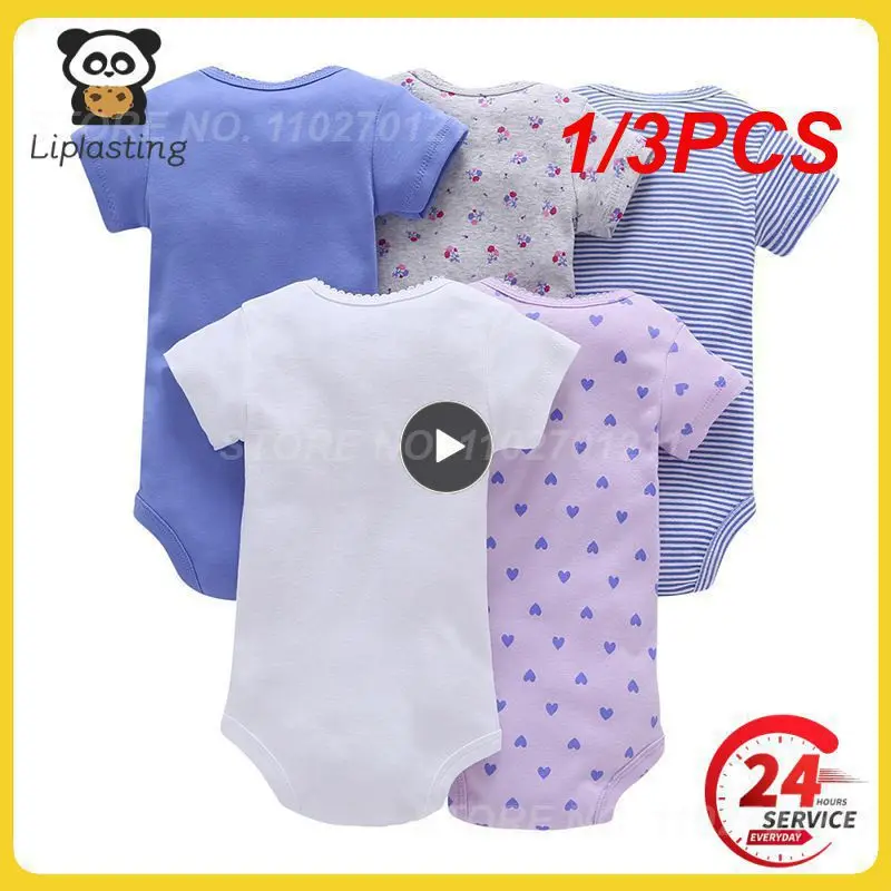 

1/3PCS Lot Newborn 100%Cotton 0-12M Baby Boys Clothes Bodysuits Clothing Baby Clothes Roupas de bebe