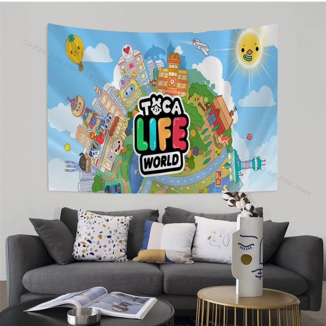 Toca Life World Theme Birthday Party Decorations Kid Gift Kids Boy Girl  Cake Topper Banner Balloons Decoration Party Supplies - AliExpress