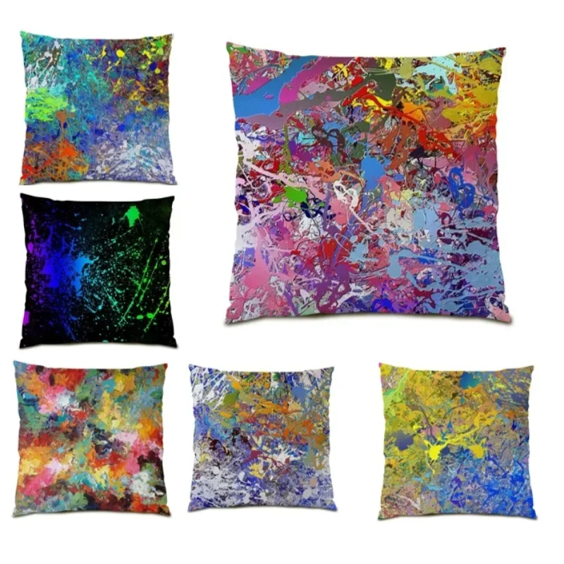 

Abstract Pillow Cover Art Home Decor Luxury Double Sided Cushion Cover Cojines 45x45 Home Textile Decorative Sofa Cushion DF0171