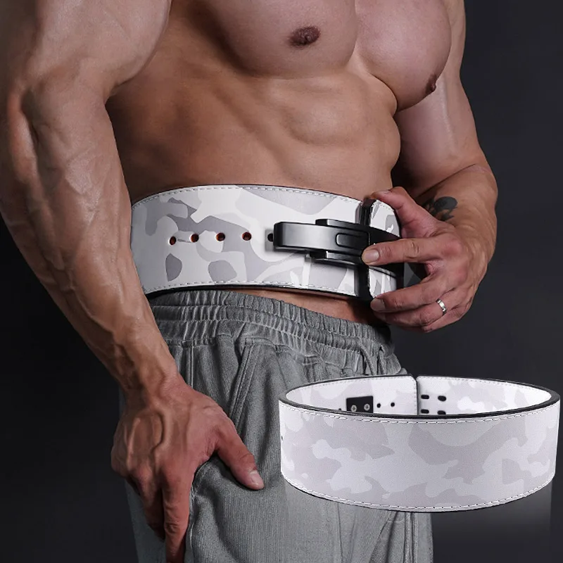 

Wholesale Gym Lever Lift Belt 10mm Fitness Customized Leather Powerlifting Weight Lifting Belt Lever