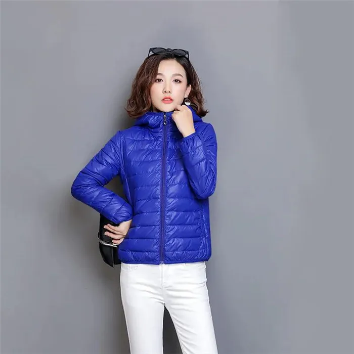 Glossy Winter Down Cotton Jacket 2026 Women Cotton-Padded Coat New Casual Ultra Light Hooded Parkas Short Warm Coat Female